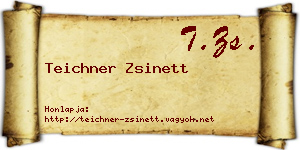 Teichner Zsinett névjegykártya
